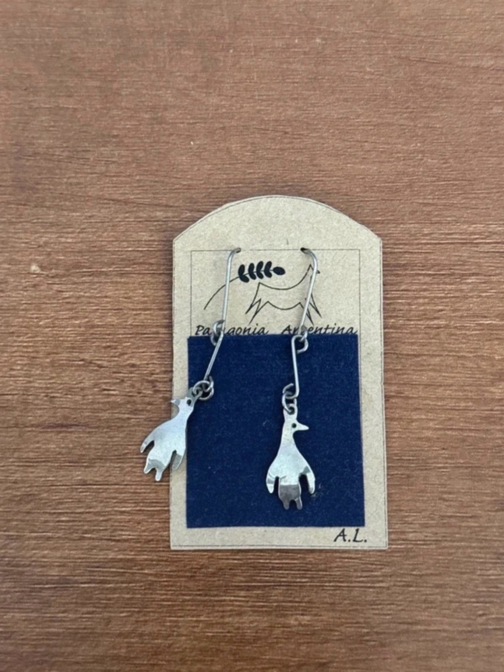 Handmade Patagonia Argentina Penguin earrings